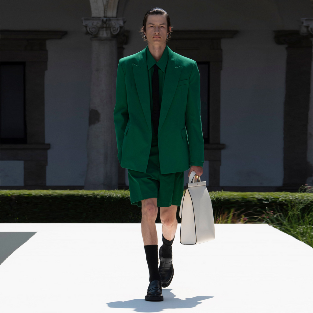 Top streetwear trend from fashion week - blazer and shorts